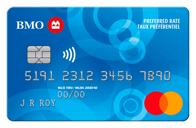 Carte Mastercard BMO à taux préférentiel