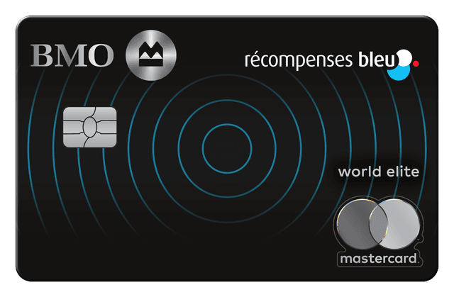 Carte Mastercard BMO Récompenses Bleu World Elite