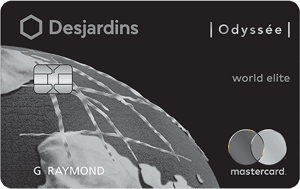 Carte Desjardins Odyssée World Elite Mastercard
